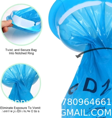 Vomit Bags Disposable, 15 Pack Barf Throw Up Emesis Puke Nausea for Travel Motion Sickness, Car & Aircraft, Kids,1000ml
