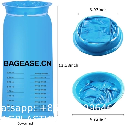 Vomit Bags Disposable, 15 Pack Barf Throw Up Emesis Puke Nausea for Travel Motion Sickness, Car & Aircraft, Kids,1000ml