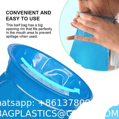 Vomit Bags Disposable, 15 Pack Barf Throw Up Emesis Puke Nausea for Travel Motion Sickness, Car & Aircraft, Kids,1000ml