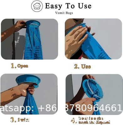 Vomit Bags Disposable, 15 Pack Barf Throw Up Emesis Puke Nausea for Travel Motion Sickness, Car & Aircraft, Kids,1000ml