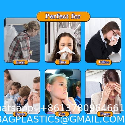 Vomit Bags Disposable, 15 Pack Barf Throw Up Emesis Puke Nausea for Travel Motion Sickness, Car & Aircraft, Kids,1000ml