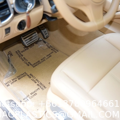 Auto Adhesive Floor Mat, 4 Mil Car Carpet Protector Film | 100 Mats Per Roll | 24" Wide, 200' Long