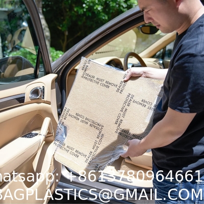 Auto Adhesive Floor Mat, 4 Mil Car Carpet Protector Film | 100 Mats Per Roll | 24" Wide, 200' Long
