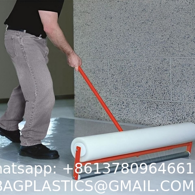 Auto Adhesive Floor Mat, 4 Mil Car Carpet Protector Film | 100 Mats Per Roll | 24" Wide, 200' Long