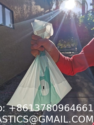 Biodegradable Easy Stick-On Disposable Car Trash Bag, Compostable Cornstarchbag Leakproof Vomit Bag, Kitchen Storage Bag