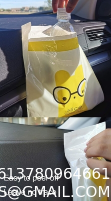 Biodegradable Easy Stick-On Disposable Car Trash Bag, Compostable Cornstarchbag Leakproof Vomit Bag, Kitchen Storage Bag