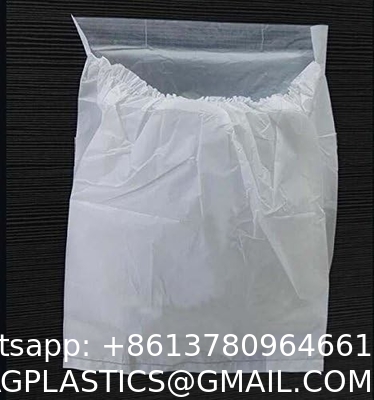 Biodegradable Disposable Car Trash Bags PLA Self Adhesive Portable Leak Proof Vomit Bags White Cartoon Trash Bags