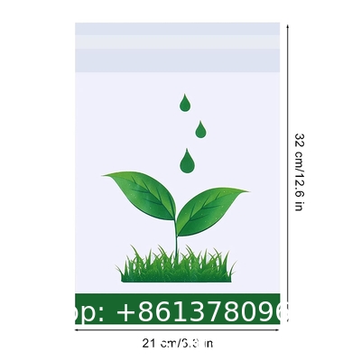 Biodegradable Disposable Car Trash Bags PLA Self Adhesive Portable Leak Proof Vomit Bags White Cartoon Trash Bags