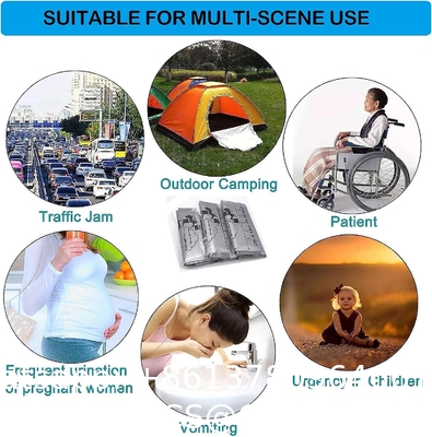 Disposable Urinal Bag, 12/24 Pcs 800ML Emergency Urine Bag, Unisex Urinal Bag, Portable Camping Pee Bag, Travel Urine
