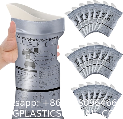 Disposable Urinal Bag, 12/24 Pcs 800ML Emergency Urine Bag, Unisex Urinal Bag, Portable Camping Pee Bag, Travel Urine