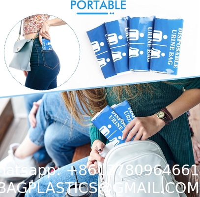 Disposable Urinal Bag, 12/24 Pcs 800ML Emergency Urine Bag, Unisex Urinal Bag, Portable Camping Pee Bag, Travel Urine