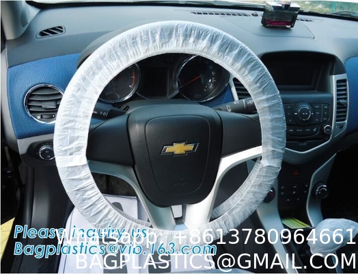 Disposable Plastic Steering Wheel Cover/White Plastic Steering-Wheel Cover Universal 4S Shop Dedicated Show