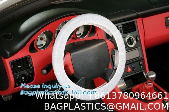 Disposable Plastic Steering Wheel Cover/White Plastic Steering-Wheel Cover Universal 4S Shop Dedicated Show