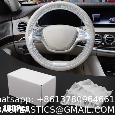 Disposable Plastic Steering Wheel Cover/White Plastic Steering-Wheel Cover Universal 4S Shop Dedicated Show