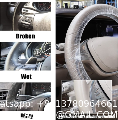 Disposable Plastic Steering Wheel Cover/White Plastic Steering-Wheel Cover Universal 4S Shop Dedicated Show
