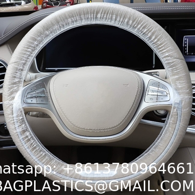 Disposable Plastic Steering Wheel Cover/White Plastic Steering-Wheel Cover Universal 4S Shop Dedicated Show
