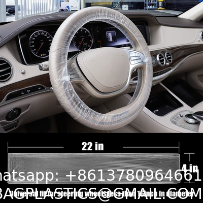 Disposable Plastic Steering Wheel Cover/White Plastic Steering-Wheel Cover Universal 4S Shop Dedicated Show