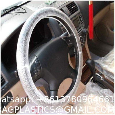 Disposable Plastic Steering Wheel Cover/White Plastic Steering-Wheel Cover Universal 4S Shop Dedicated Show