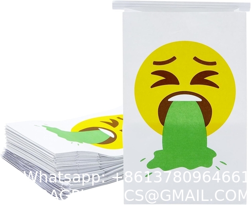 Paper Disposable Vomit Bags for Car Motion Sickness, Barf, Throw Up, Puke for Car, Uber, Travel, and Mornings Sickness