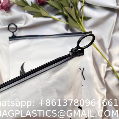 Customized White Matte Frosted Peva Zipper Slider Plastic Bags Waterproof With Your Logo For Clothing Hoodies Packaging