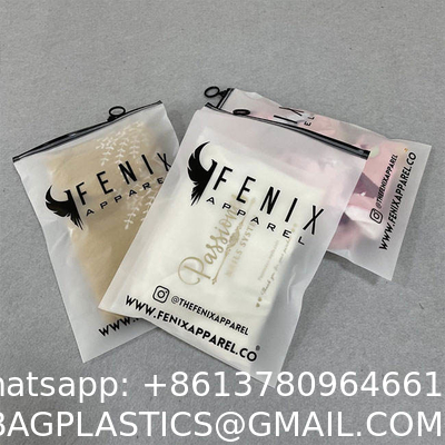 Customized White Matte Frosted Peva Zipper Slider Plastic Bags Waterproof With Your Logo For Clothing Hoodies Packaging