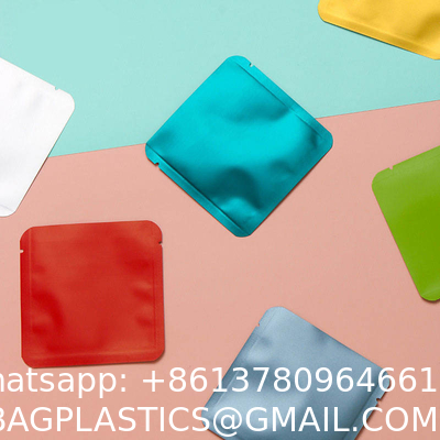 Resealable Ziplock Sample Sachets For Packaging Tea Plastic Aluminum Foil Laminated Heat Seal Coffee Seal Bag