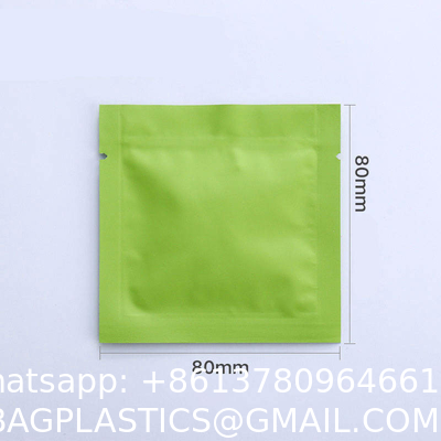 Resealable Ziplock Sample Sachets For Packaging Tea Plastic Aluminum Foil Laminated Heat Seal Coffee Seal Bag