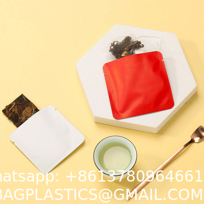 Resealable Ziplock Sample Sachets For Packaging Tea Plastic Aluminum Foil Laminated Heat Seal Coffee Seal Bag