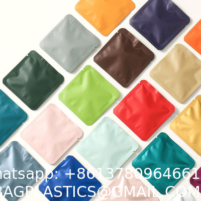 Resealable Ziplock Sample Sachets For Packaging Tea Plastic Aluminum Foil Laminated Heat Seal Coffee Seal Bag
