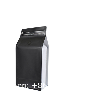 Custom Printed Resealable Packaging Aluminum Foil Flat Bottom Stand Up Pouch 1lb Coffee Bean Bag With One Way Valve