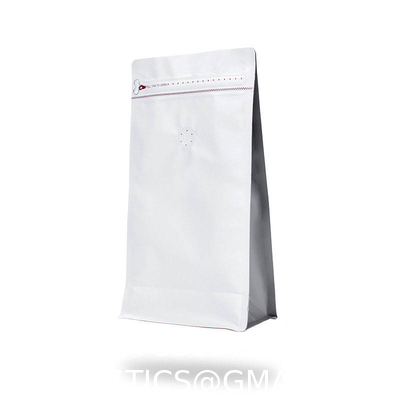 Custom Printed Resealable Packaging Aluminum Foil Flat Bottom Stand Up Pouch 1lb Coffee Bean Bag With One Way Valve