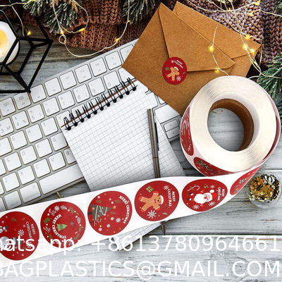 Thank You Cards, Christmas Stickers Set,  Thank You Business Card Thank You Roll Labels Thank You for Support