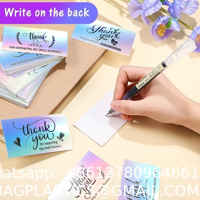 Thank You Cards, Christmas Stickers Set,  Thank You Business Card Thank You Roll Labels Thank You for Support