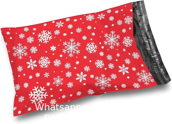Biodegradable Compost Sustainable Envelopes Shipping Express Mailing Bags Merry Christmas Mailer For Gift Packaging