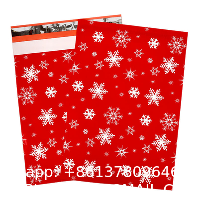 Biodegradable Compost Sustainable Envelopes Shipping Express Mailing Bags Merry Christmas Mailer For Gift Packaging