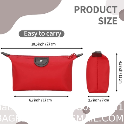 Makeup Bag Pouch Waterproof Cosmetic Storage Bags,with Zipper Travel Toiletry Organizer Packing Bag Access