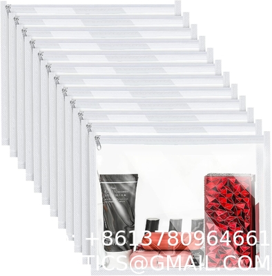 Zipper Pouches Pencil Pouches PVC Makeup Pouch Envelopes Folder Storage Multi Purpose Pouch Document File Organization