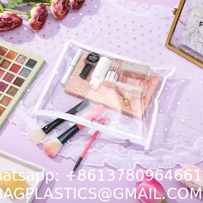 Zipper Pouches Pencil Pouches PVC Makeup Pouch Envelopes Folder Storage Multi Purpose Pouch Document File Organization