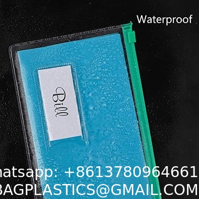 Poly Zip Envelope,Plastic Envelope,Reusable Envelopes, 9 x 4.7 Inches, A6 Size, 10 Colors, for Office Supplies