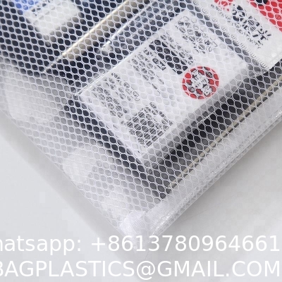 Sustainable Zipper Checkered Document Bag, Archives, Documents, Supplies, Bills, Inspection Data, Dustproof Storage