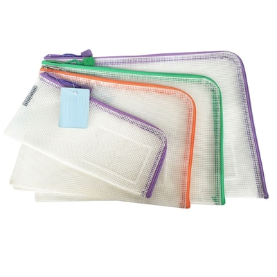 Sustainable Zipper Checkered Document Bag, Archives, Documents, Supplies, Bills, Inspection Data, Dustproof Storage