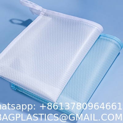 Sustainable Zipper Checkered Document Bag, Archives, Documents, Supplies, Bills, Inspection Data, Dustproof Storage
