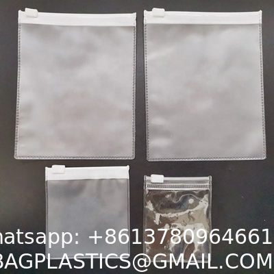 Custom Logo Earring Necklace Packaging Zipper Bag Clear/Transparent Pvc Jewelry Cosmetic Ziplock Bag