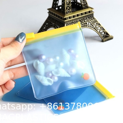 Custom Logo Earring Necklace Packaging Zipper Bag Clear/Transparent Pvc Jewelry Cosmetic Ziplock Bag