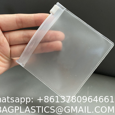 Custom Logo Earring Necklace Packaging Zipper Bag Clear/Transparent Pvc Jewelry Cosmetic Ziplock Bag