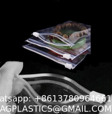 Transparent Zipper Bags Personalized Jewelry Zipper Packaging Bags Luxury Lipstick Lip Bag With Zipper Custom Logo