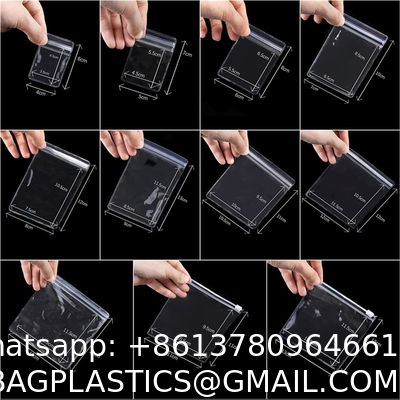 Transparent Zipper Bags Personalized Jewelry Zipper Packaging Bags Luxury Lipstick Lip Bag With Zipper Custom Logo