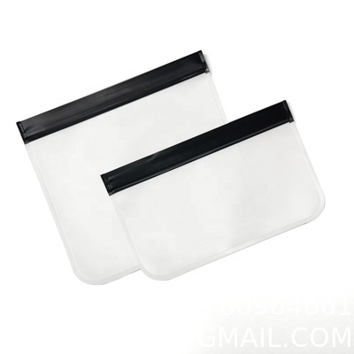 Travel Storage Bag Black Transparent Makeup Bag Zip Clear Stadium Bag Gym Fitness Sets