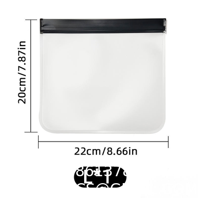 Travel Storage Bag Black Transparent Makeup Bag Zip Clear Stadium Bag Gym Fitness Sets