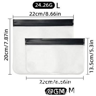 Travel Storage Bag Black Transparent Makeup Bag Zip Clear Stadium Bag Gym Fitness Sets